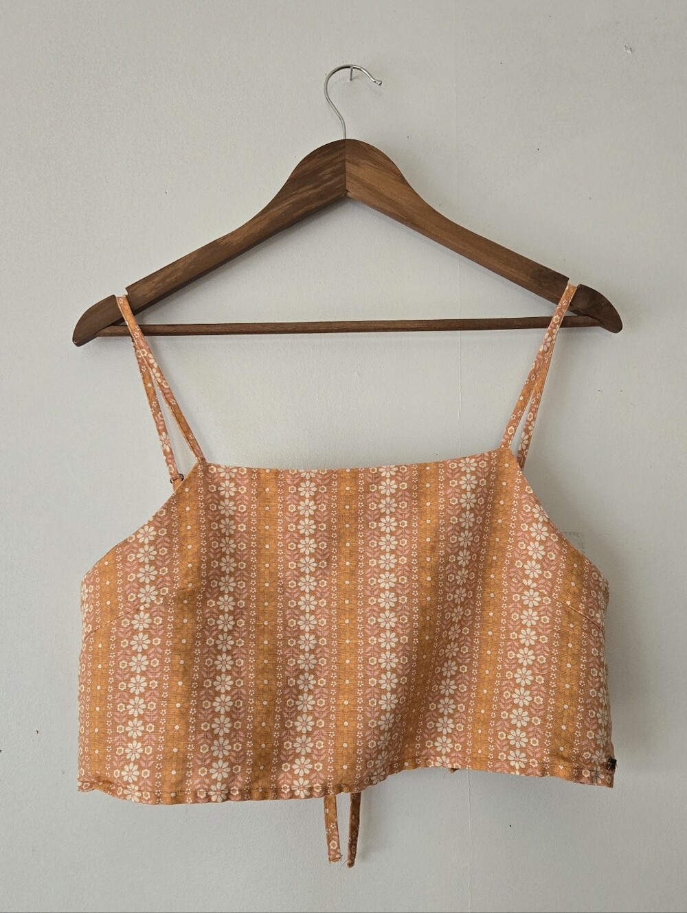 Ghanda Linen Floral Tie Cami